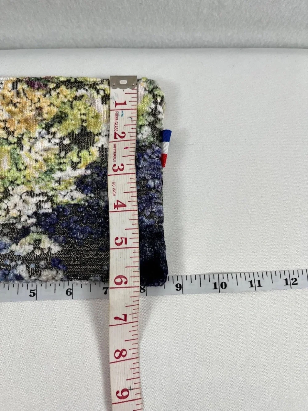 Ma Petite Pochette Handmade Upcycled Velvet Travel Pouch Abstract Make-up Luxury